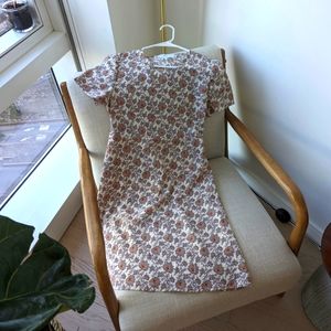 Vintage style cottagecore paisley dress
